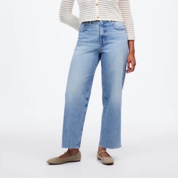 Madewell The Curvy Perfect Vintage Wide-Leg Crop Jean Size 31 - Picture 3 of 12